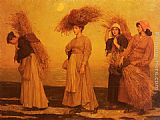 Valentine Cameron Prinsep Home From Gleaning painting